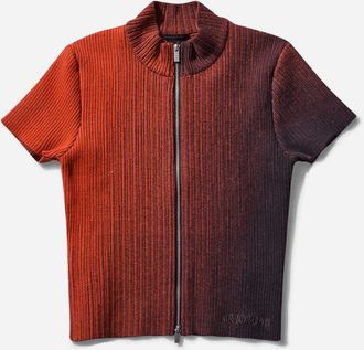 Nike Jordan Women s Air Jordan Full-Zip Knit Top Cave Purple / Mantra Orange