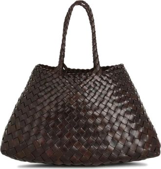 Dragon Diffusion Kleine Santa Croce Handtas - Dames - Shoppers - Bruin - ONE Size - Leer - Tassen