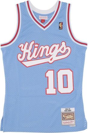 Mitchell & Ness NBA HWC Jersey 2004 Mike Bibby - Heren - Fitness - Blauw - S - Polyester - Fitness