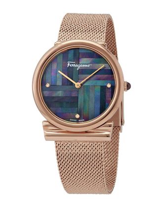 Ferragamo Womens Gancini Slim Watch