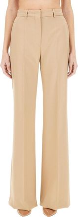 Sportmax High-Waisted Wide-Leg Pants With Clean Front Design