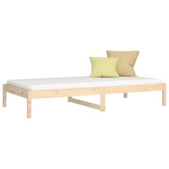 vidaXL Sof&aacute; Cama De Madera Maciza De Pino 90x190 Cm Vidaxl