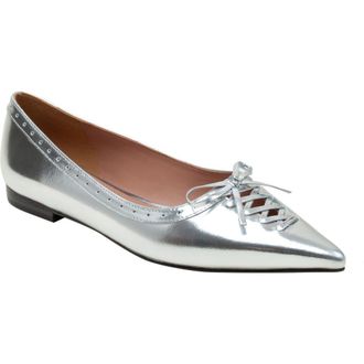 Linea Paolo Noella Flat in Silver at Nordstrom Rack, Size 10