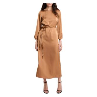 Marella Segesta Maxi Dress - female - Marella - Maxi Dresses - Brown - M - Dresses