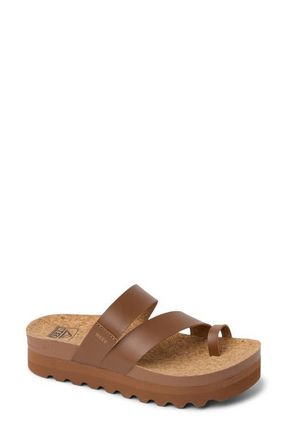 Reef Vista Laya Platform Sandal in Chocolate at Nordstrom, Size 8.5