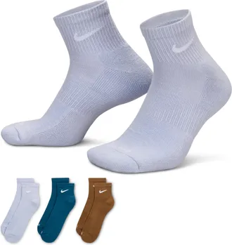 Nike Mens Everyday Plus Cushioned Training Ankle Socks (3 Pairs) in Multicolor | SX6890-970