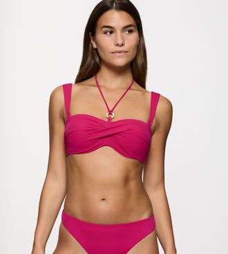 Triumph Balconette-Bikini-Top TRIUMPH Summer Twist DP, Damen, Gr. 38, Cup B, lila (berry), Microfaser, Obermaterial: 77% Polyamid, 23% Elasthan, Bikini-Oberte
