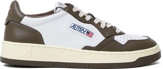 Autry White Chocolate Medalist Low Leather Sneakers