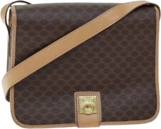 Celine Pre-owned Cross Body Bags, female, Brown, Size: ONE SIZE Pre-owned Plastic Cross Body Bag