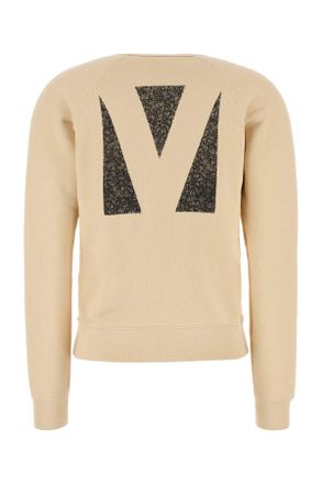 Valentino Garavani Womens Cream Cotton Sweatshirt Betullanero Felpe