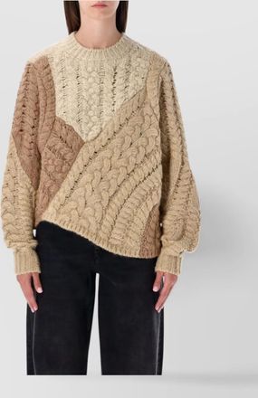 Isabel Marant cable-knit patchwork sweater