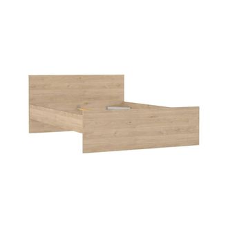 Dmora Cama Plaza Y Media Geraldine, Sommier Para Dormitorio, Estructura De Cama, Estructura Del Sostenedor Del Colch&oacute;n, 197x146 H80 Cm, Roble Claro - Dmora