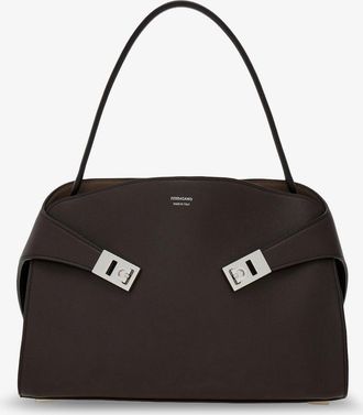 Ferragamo Borsa a spalla Hug Soft bicolore - FERRAGAMO - gender_Woman