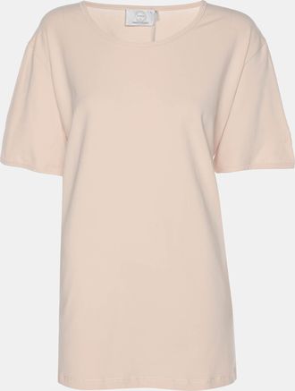 Marina Rinaldi Voyage By Marina Rinaldi Peach Stretch Cotton Top