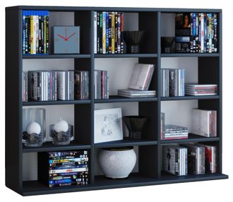 ebuy24 Ebuy24 - Estante De Madera Vcm De Pie Gabinete De Cd De Ahorro De Espacio Para 480 Cd O 224 Dvds Dimensiones:al. 82 X An. 102 X P. 23 Cm Estante De Dv