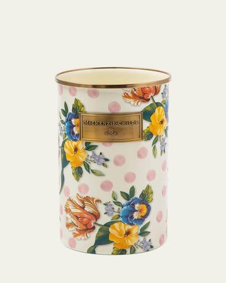 MacKenzie-Childs Wildflowers Enamel Utensil Holder