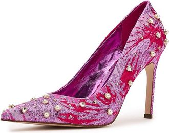 Jessica Simpson Welica Classic Pumps Womens Shoes Pink/Red Combo : 8.5 M, Synthetic