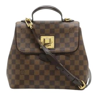 Louis Vuitton Pre-owned Damier Bergamo PM Handtas - Dames - Pre-owned - Bruin - Maat: ONE Size