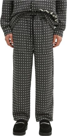 Pleasures Cross Easy Pants - Heren - Straight fit broeken - Grijs - L - Polyester - Broeken