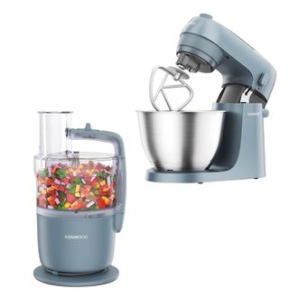 DeLonghi Go Food Processor, Stand Mixer Storm Blue