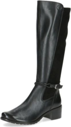 Caprice Zwarte Dameslaarzen Elegant Stijl - Dames - Schoenen - Zwart - Maat: 37 EU Leer