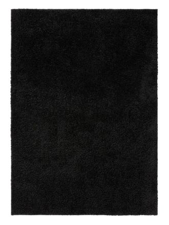 benuta Alfombra pelo largo negro 160x230