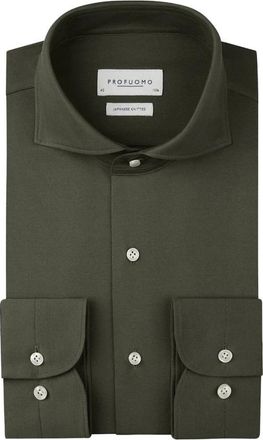 Profuomo Heren, Overhemden, Groen, Maat: 2XL