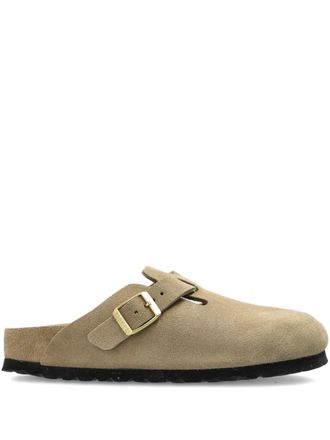 Birkenstock Boston BS su&egrave;de muiltjes - Beige