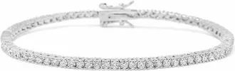 Nialaya Silver Mini Tennis Bracelet at Nordstrom, Size X-Large