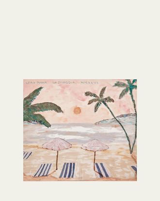 Loro Piana La Spiaggia Silk Foulard Scarf