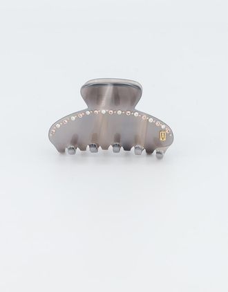 Alexandre de Paris Effet Speciaux Acetate and Swarovski Strass Hair Claw Clip in Grey at Nordstrom