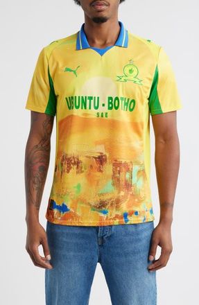 Puma x KidSuper MSFC Replica Jersey in Yellow-Fast Green at Nordstrom, Size Small