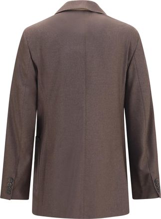 Max Mara Womens Cloruro Double-Breasted Blazer Marrone Blazers & Vests