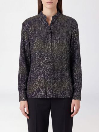 Missoni Camicia con collo alla coreana interamente ricamata con paillettes