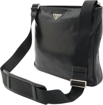 Prada Pre-owned Vintage Cross Body Bag - Dames - Vintage Schoudertas - Zwart - ONE Size - Leer - Vintage