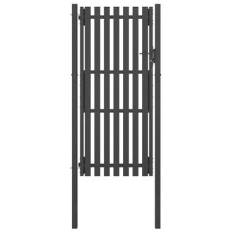 Berkfield Home Garden Fence Gate Steel 1x2.5 m Anthracite