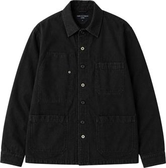 Comme Des Gar&ccedil;ons Black Relaxed Solid Overshirt