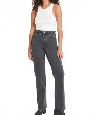 Rolla's Classic Straight Leg Jeans In Vintage Black