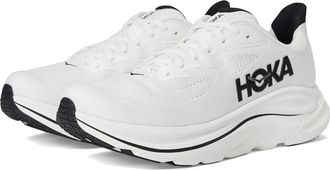 Hoka One One Clifton 10 1162030-WBLC Sneakers Mens White Black Running Shoes