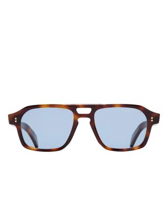 Cutler and Gross GR15 browline sunglasses - unisex - Acetate - 52 - Brown