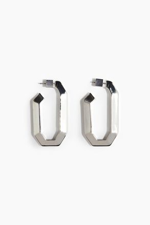 H&M Geometrische Ohrringe - Silberfarben