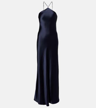 Staud Abito sottoveste Cadence in satin