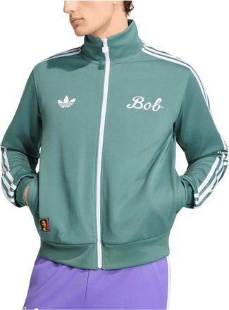 adidas Bob Marley Originals Track Top Tech Emerald - Heren - Sportshirts - Groen - S - Katoen - Fitness