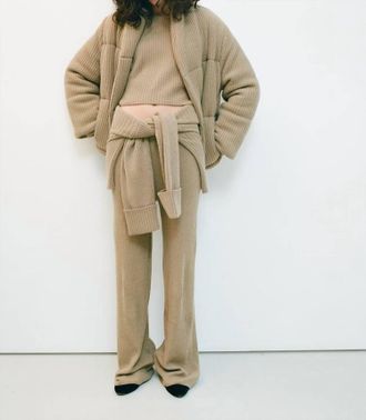 Le Kasha Linz Cashmere Puffer Jacket In Camel