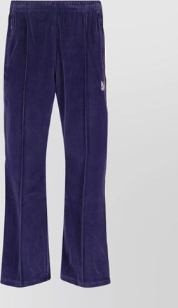 Needles straight velvet trousers featuring elastic waistband