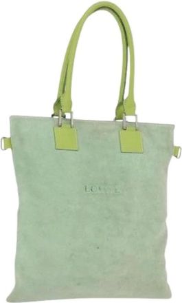 Loewe Pre-owned Tote Bags, female, Green, Size: ONE SIZE Pre-owned Tote Bag
