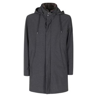 Herno Single-Breasted Coats - Heren - Mantel - Grijs - XL - Jassen