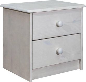 vidaXL Mesita De Noche De Madera Maciza De Pino 43x34x40 Cm Vidaxl