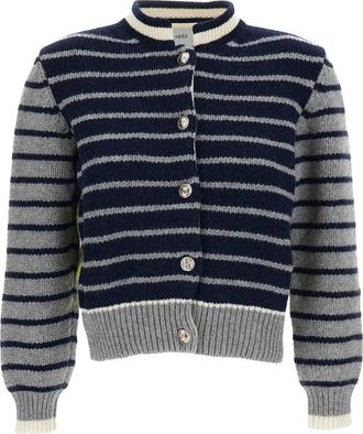 Barrie Korte Ronde Hals Vest - Dames - Vesten - Veelkleurig - S - Wol - Truien & Vesten