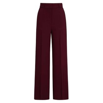 HUGO BOSS Effen, getailleerde damesbroeken (Rood)